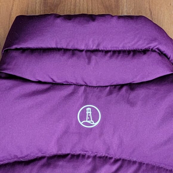 Lands' End Women's Burgundy Down Full Zip Puffer Vest - XS - Picture 7 of 10